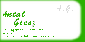 antal giesz business card